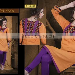 Indian Traditional Design Embroidered Kurtis In Wholesale Price For Women thumbnail-5