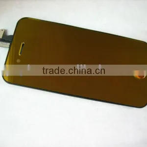 Full LCD Display+Touch Screen Digitizer for Apple IPhone 4S 4GS Transparent Mirror Gold thumbnail-1
