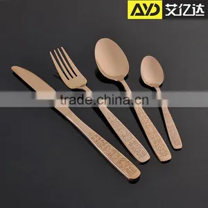 Bulk Cutlery , Knotted Cutlery Set , Gold Plated Cutlery thumbnail-5