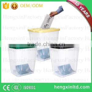 Multi-clor 60L Transparent Ballot Boxes With Lid thumbnail-4