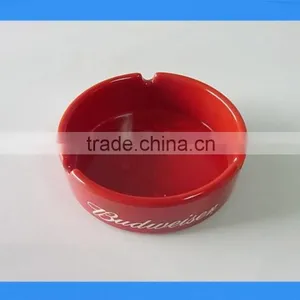 DCA00951RED Good Quality Red Color Cheap Price Melamine Ashtray, Melamine Cigarette Ashtray, Round Ashtray thumbnail-1