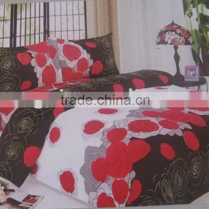 100% Polyester 4 Pcs Bedding Sets (King, Queen,Twin) thumbnail-1