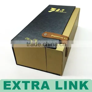 China Supplier Customized Logo Wine Use Faux Leather Gift Boxes thumbnail-4