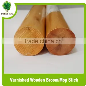 120*3.6cm Varnished Wooden Handle With Strong Quality for Cleaning Tool thumbnail-6