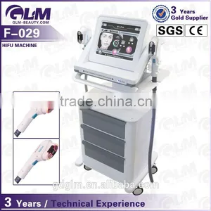 Skin Tightening F-029 Double-Handle Hifu Ultrasound Face High Frequency Skin Machine Lift/ Wrinkle Removal Machine Factory Price 4MHZ thumbnail-2