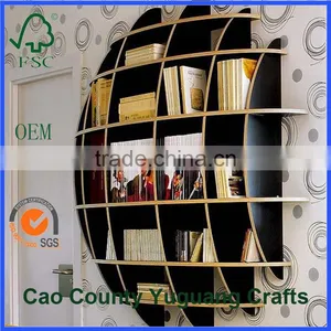 Unfinished Yuguang Wood Arts and Crafts Wooden Book Shelf thumbnail-1