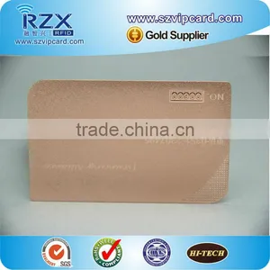 Engraved Rose Gold Plating Stainless Steel Card Metal Card thumbnail-4