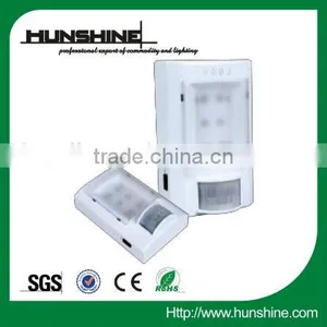 White PIR+CDS Infrared Motion Sensor Led Night Light With 6led thumbnail-1