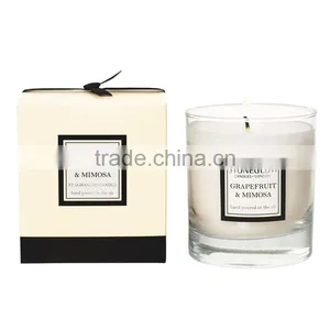 Customized 100% Natural Soy Wax Candle in Glass Jar , Scented Candle,natural Essence Candle thumbnail-1