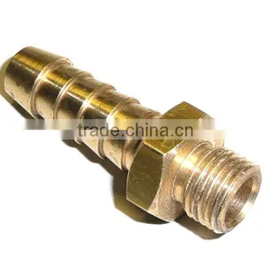 1/4" BSP Female Brass Union With 8mm Hosetail Used for Brake Fluid Reservoir thumbnail-1