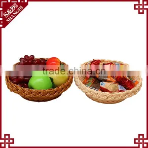 Plastic Rattan Empty Picnic Baskets Wholesale for Fruit Display thumbnail-4