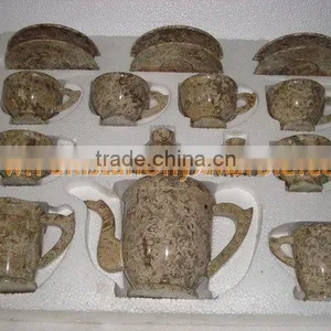 UNIQUE MARBLE TEA SETS HANDICRAFTS thumbnail-1