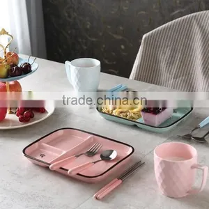 9 Inch Ceramic Divided Kids Plate Kids Name Plate thumbnail-1