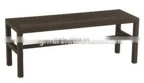 Trade Assurance : 2017 Modern Design Hot Sale pe Rattan Handmade Garden Benches Table thumbnail-1