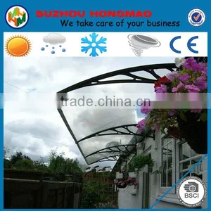 Outdoor Polycarbonate Rain Canopy Awning for Window Awning or Door Canopy thumbnail-1