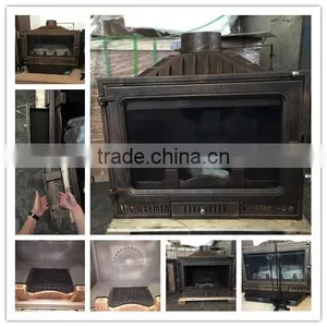 20KW Cast Iron Material and Wood Stoves Type Cheap Wood Stoves for Sale thumbnail-1