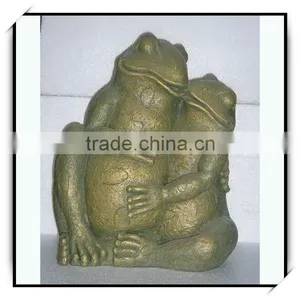 Resin Animal Garden Decoration Antique Frog Couple thumbnail-1