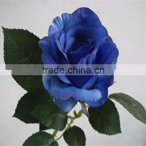 Making Flower Silk Rose Artificial Rose Artificial Royal Blue Rose Flowers thumbnail-1