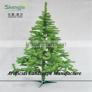 SJZJN 1533 Plastic Fake Christmas Tree Hot Sale Pine Neddle Tree High Quality Factory Price thumbnail-1