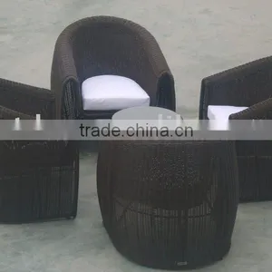 Rattan Dining Set or Rattan Coffee Table and Chair or Wicker Tea Table thumbnail-1