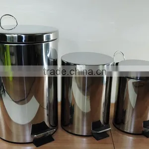 High Quality Stainles Steel Foot Pedal Dustbin thumbnail-1