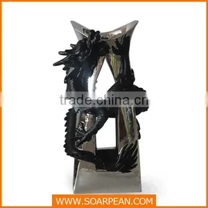 Office Decorative Fiberglass Chinese Rragon Flower Pot thumbnail-3