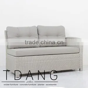 Watson Left Hand Wicker Bench - Vietnam Conservation Furniture thumbnail-2