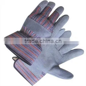 Full Palm Cow Split Leather Cheap Work Gloves thumbnail-1