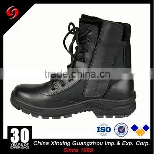 Custom Made High Ankle Black Pilot Military Boots With Zipper thumbnail-1