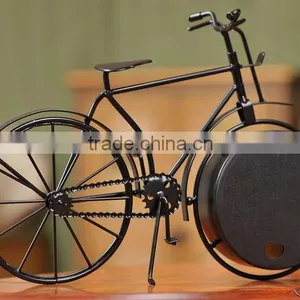 Creative Bicycle Shape Steel Material Table Clock thumbnail-2