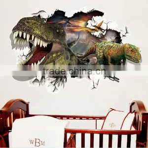 3D Real Dinosaur Drawing , Adhesive 3D Wall Paper , Wall Sticker thumbnail-3