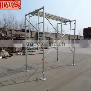 Galvanized Tubular Cross Braces 5x6'4" Walk Thru Scaffold Frame Package thumbnail-1