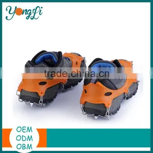 China Shoes Factory Rubber 18 Teeth Universal Anti Slip Ice Cleats Crampon thumbnail-3