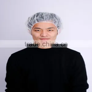 Non-woven Disposable Round Nurses Caps Bouffant Nurses Caps thumbnail-1