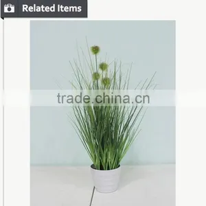 Home Decoration Items Factory Direct Made Green Great Design Artificial Onion Grass thumbnail-5