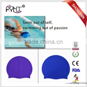 High Quality Custom Soft Silicone Swimming Cap Swimming Pool Hat Wholesale thumbnail-1