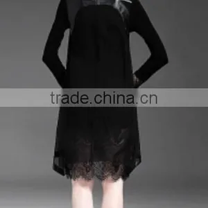 Latest Long Design Ladies Fashion a Line Skirt/Neck Waist Zipper Skirt thumbnail-4