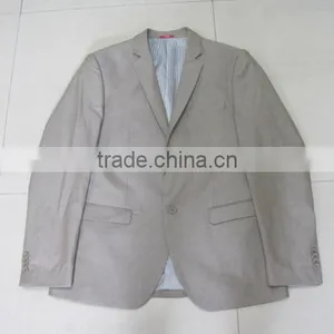 New Style Wedding Dress Suits for Men Handmade Suits 100%linen Suit thumbnail-1
