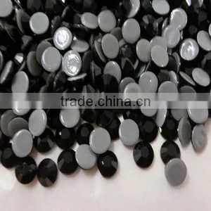 China Factory Wholesale Decorative Shiny Leed Free and Multi Size Loose Flat Back Hotfix Black Rhinestone for Garment thumbnail-2
