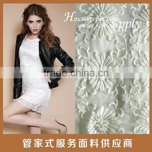 Embroidered Fabric Dress Embroidery Swiss Voile Lace Embroidery Lace thumbnail-5