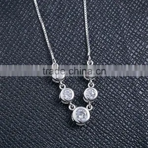 2017 New Design 925 Sterling Silver Balls Shape Pendant Necklace thumbnail-2