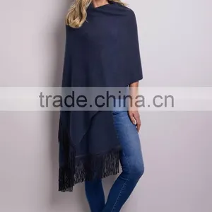 Chunky Knit Ladies Cape Girls Womens Shawls thumbnail-2