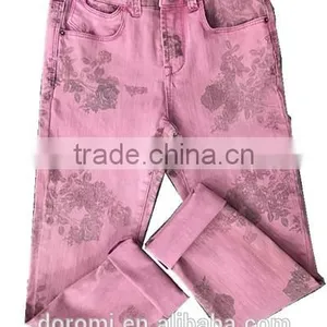 Girls Gaement Dye Demin Pants thumbnail-1