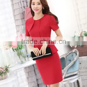 New Season Fashion Clothing Factory Short Sleeve Fancy New Model Casual Dress for Ladies thumbnail-1