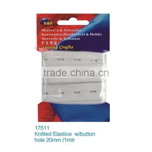 D&D Elastic Band Bandage Zhejiang Factory Product Knitted Elastic Belt With Button Hole NO17511 thumbnail-1