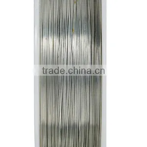 Copper Beading Wire Thread Cord Round Silver Tone 0.25mm Dia. , 2 Rolls thumbnail-2