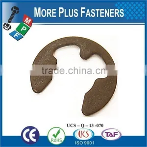 Made In Taiwan Retainer E Clips Black Phosphate Spring Steel Metric Stainless Steel thumbnail-5
