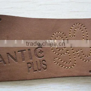 Leather Patches With Metal LOGO,custom Leather Patch,leathe Patch thumbnail-1