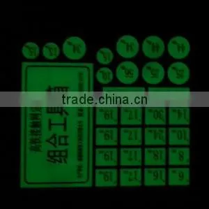 Hi Visibility Glow in the Dark Wall Sticker for Sleeping Room / Beautiful Fluorescent Keyboard Sticker thumbnail-1