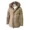 Long Khaki Mountain Hardwear Down Jacket Fur Hooded Down Coat Eco - Friendly thumbnail-1